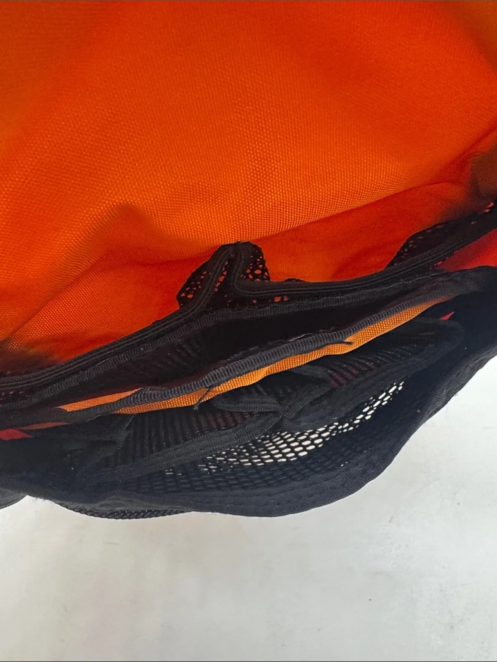 L.L. Bean Orange Canvas Daypack Backpack